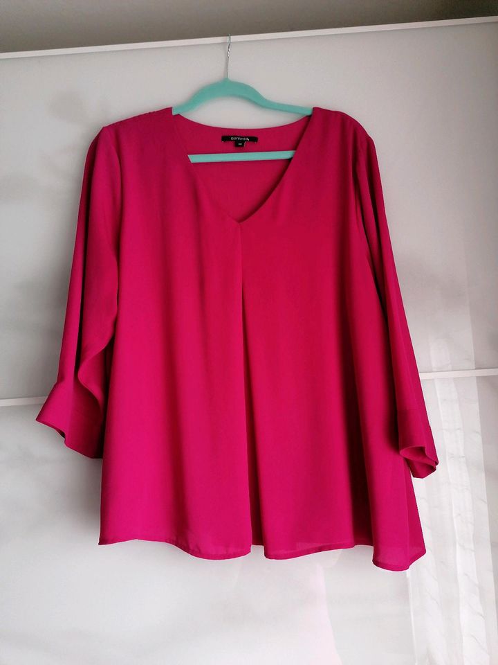 Chiffon Shirt Blusenshirt von Comma Gr 44 XXL pink in Meine