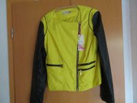 Lederjacke Bikejacke kunstleder Gr.40 Gr.L Schwarz Gelb Neu Mecklenburg-Vorpommern - Sarow Vorschau