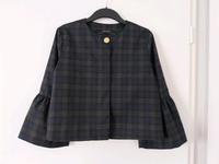Zara Blazer S 36 Blau Grau Karo Tartan kariert Vintage Retro Look Niedersachsen - Jork Vorschau