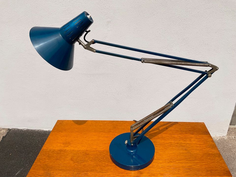 Vintage/Tischlampe/Blau in Köln