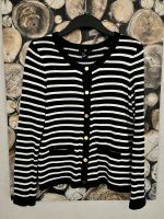 H&M Cardigan Strickjacke schwarz/weiss Gr. S kastig Goldknöpfe wN Nordrhein-Westfalen - Troisdorf Vorschau