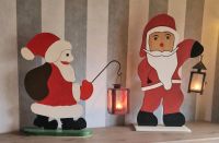 Deko  Weihnachtsmänner aus Holz mit Teelicht Schleswig-Holstein - Itzehoe Vorschau