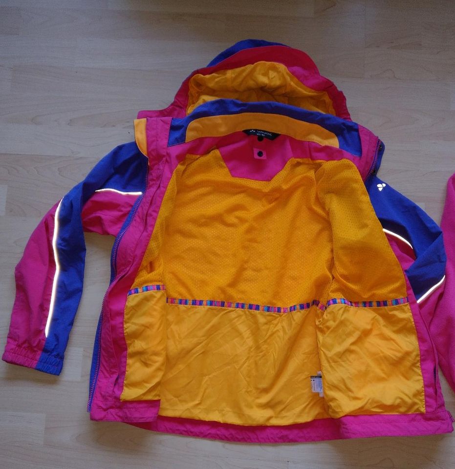 Kinder Regenjacke Fleecejacke 146 152 Vaupe Ceplex active pink in Hünxe