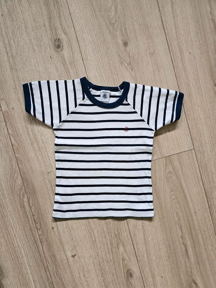 ⭐️ PETIT BATEAU T-Shirt Gr. 94 92 Maritim ⭐️ in Porta Westfalica