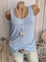 NEU Top Trägertop Longtop  Italy hellblau Shirt 36 38 40 Nordrhein-Westfalen - Mönchengladbach Vorschau