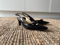 Peter Kaiser Peeptoe Marisa Leder Lack schwarz mit Schleife Baden-Württemberg - Wallhausen Vorschau