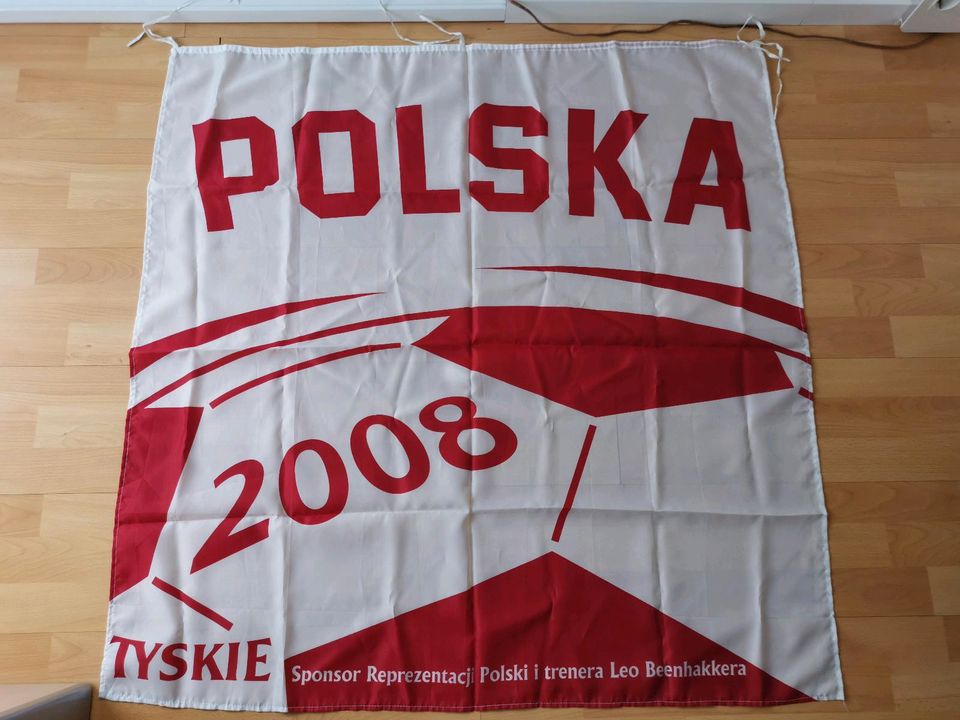 POLSKA 2008 Fahne/Flagge. Polnische Fussball Nationalmannschaft. in Sindelfingen