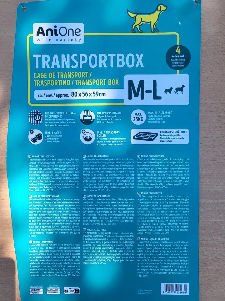 Hundetransportbox, Transportbox M-L, wie neu in Teistungen