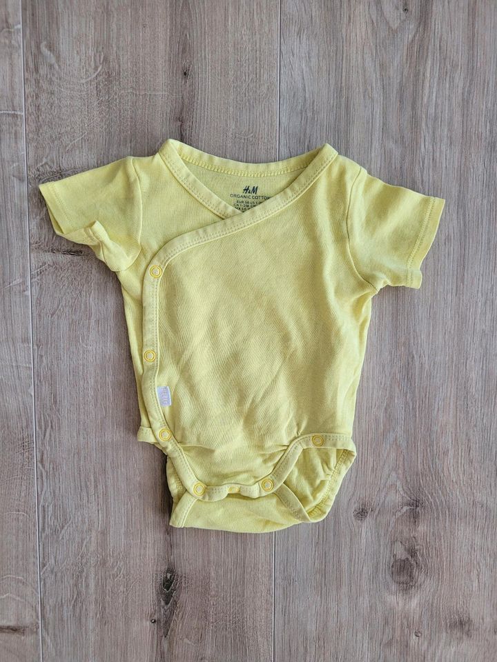 Baby Body Wickelbody kurzärmlig Gr. 56 H&M gelb in Lübeck