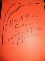 neu Rudolf Steiner Vorträge "Soziale und antisoziale Triebe..." Pankow - Blankenfelde Vorschau