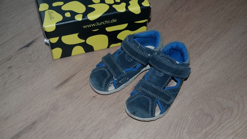 tolle Sandalen Lurchi Gr. 22 Weite M Marci Suede Navy Blue in Drensteinfurt