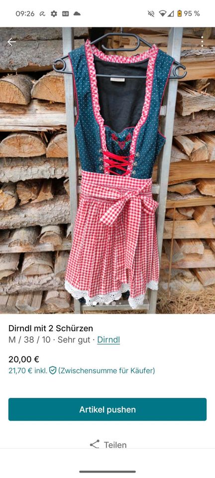 Dirndl mit 2 Schürzen in Schwäbisch Hall