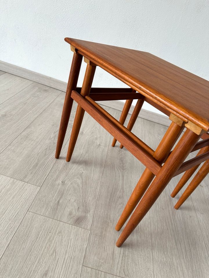 Dänische Teak Satztische/Couchtische Retro MidCentury, 60er in Mülsen