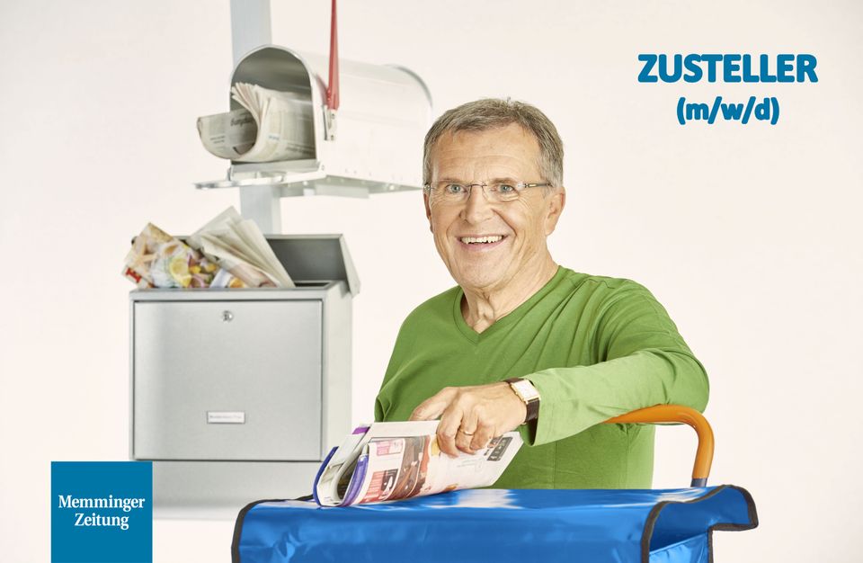 Zeitungszusteller (m/w/d) in Niederdorf, Minijob/TZ in Wolfertschwenden