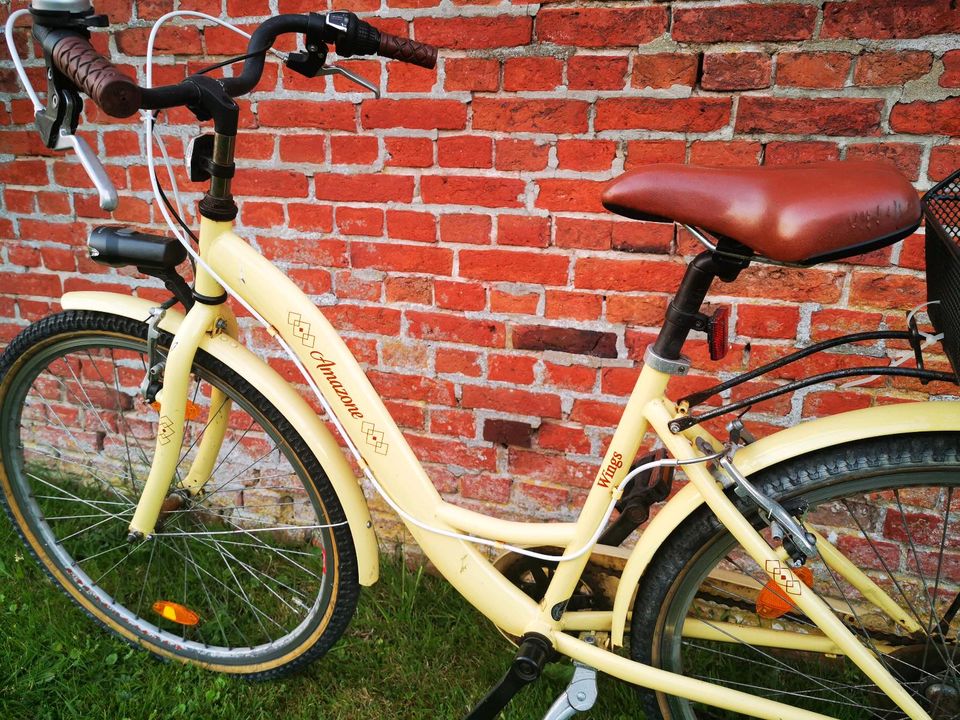 Mädchen Fahrrad 26er gelb 6gang in St. Michaelisdonn