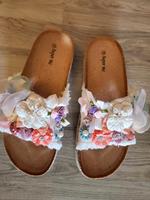 Sandalen floral Neu 39 Plateau Nordrhein-Westfalen - Sprockhövel Vorschau