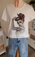❤ T-Shirt POWER FRAU ❤ total cool gr. L XL Burglesum - Lesum Vorschau