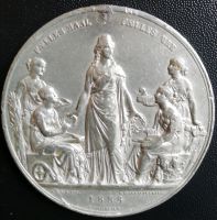 Medaille Dänemark Kopenhagen 1888 Industrieausstellung Sachsen - Radebeul Vorschau