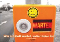 Christliches Poster A1: Ampeldrücker mit Smiley - NEUWARE Niedersachsen - Wilhelmshaven Vorschau