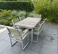 Garten Tisch und 4 Stühle Holz mit Alugestell Dortmund - Benninghofen Vorschau
