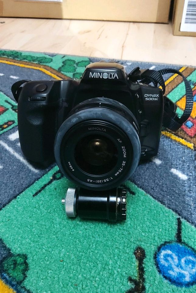 MINOLTA DYNAX 500si Spiegelreflexkamera analog, Exakta objektiv in Arnstadt