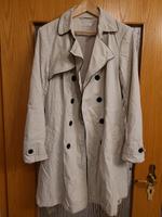 Trenchcoat beige / Creme Gr. 42 Hessen - Ober-Ramstadt Vorschau