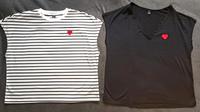 2 Shirts Größe M L 38 40 Herz blau Streifen Sachsen - Weinböhla Vorschau