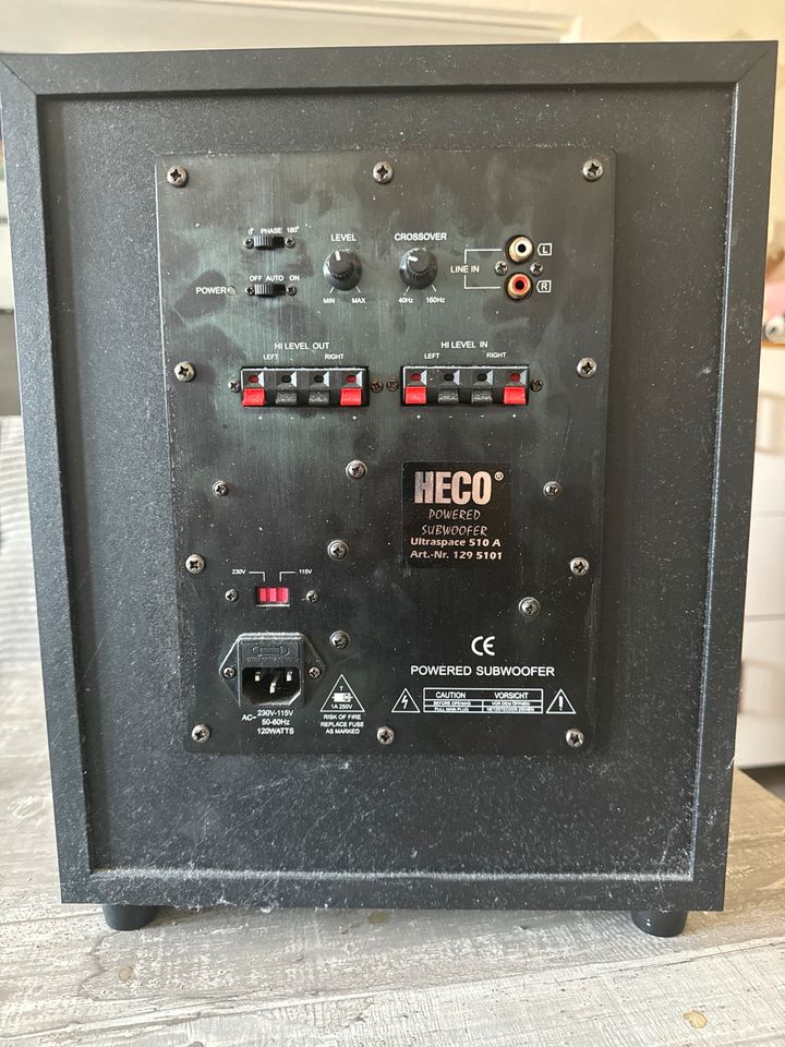 Heco 510A subwoofer in Wuppertal