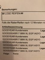 Goodyear 205/45R17 88W 4x Sommerreifen Innenstadt - Köln Altstadt Vorschau