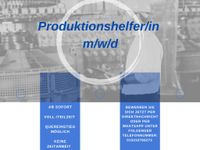 Produktionshelfer/in gesucht (m/w/d) Berlin - Friedrichsfelde Vorschau