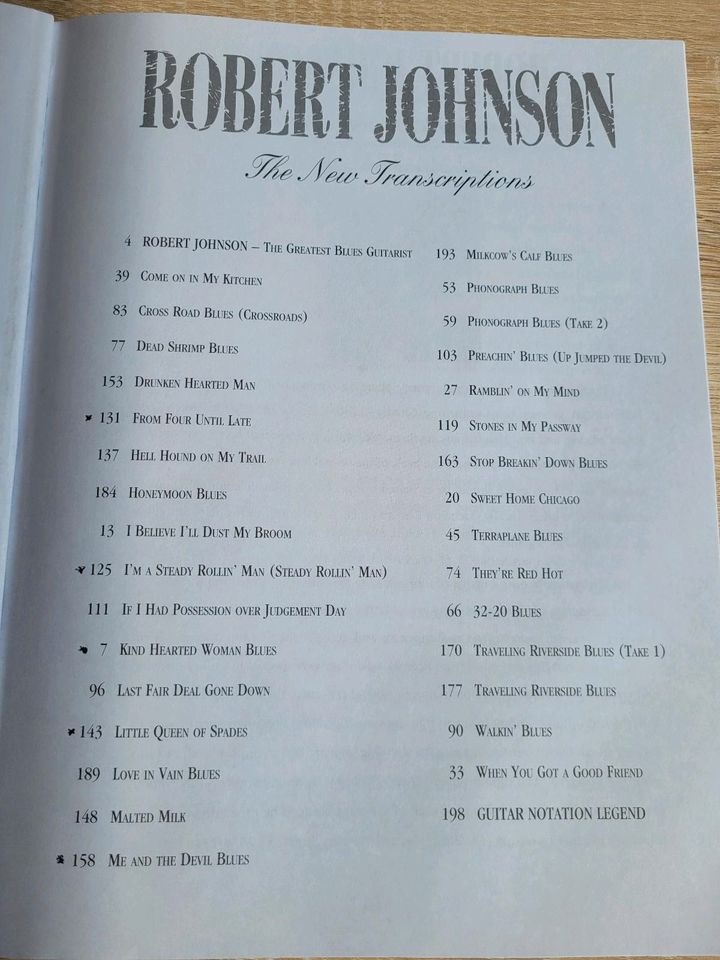 Robert Johnson "The New Transcritions" - Songbuch in Kaarst