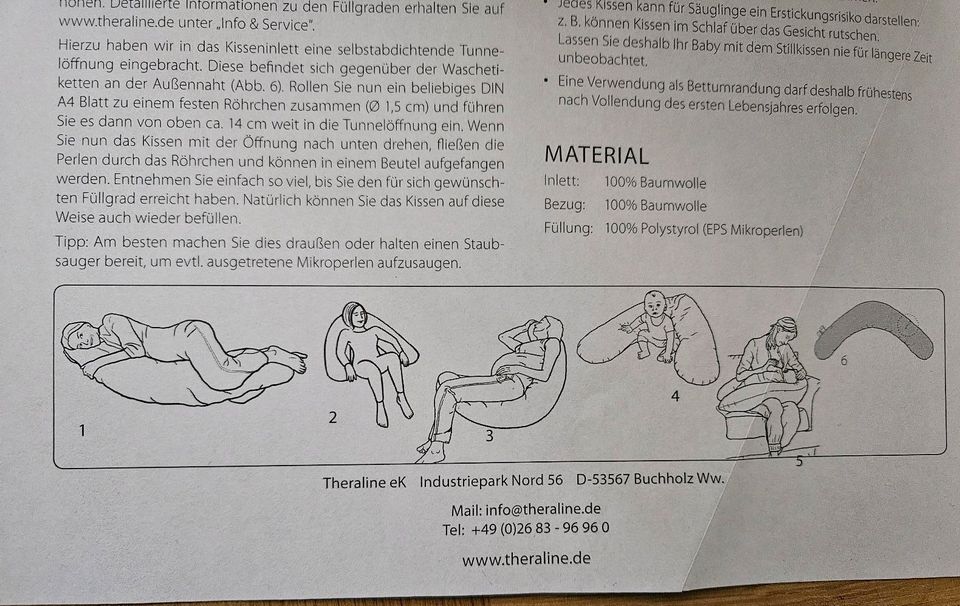 Theraline Original Stillkissen Seitenschläferkissen in Stuttgart