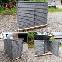 Holzbox 2-120/240 mit Dachklappe, Edellasur Silber Nordrhein-Westfalen - Soest Vorschau