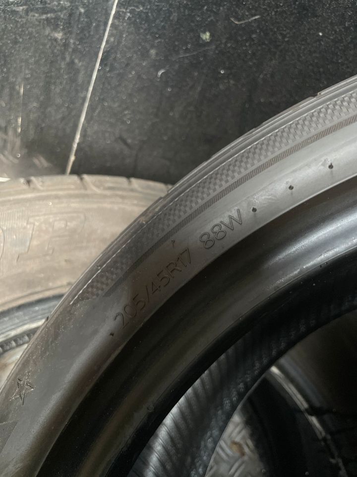 2x Sommerreifen☀️ 205 45 R17 88W  Hankook Ventus s1 Evo 3 ⭐️6mm⭐️ in Holzgerlingen