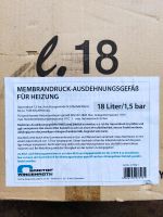 Membran Ausdehnungsgefäß für Heizung 18l / 1,5 Bar Kreis Ostholstein - Eutin Vorschau