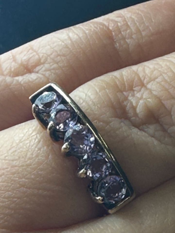 Vintage Ring mit Amethyst Silber 925 vergoldet in Berlin