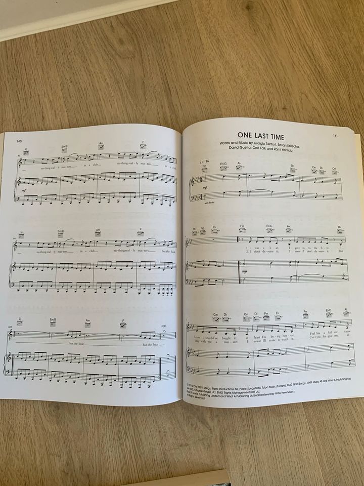 David Guetta songbook Songbuch Liederbuch Noten Gitarre Klavier in Stralsund