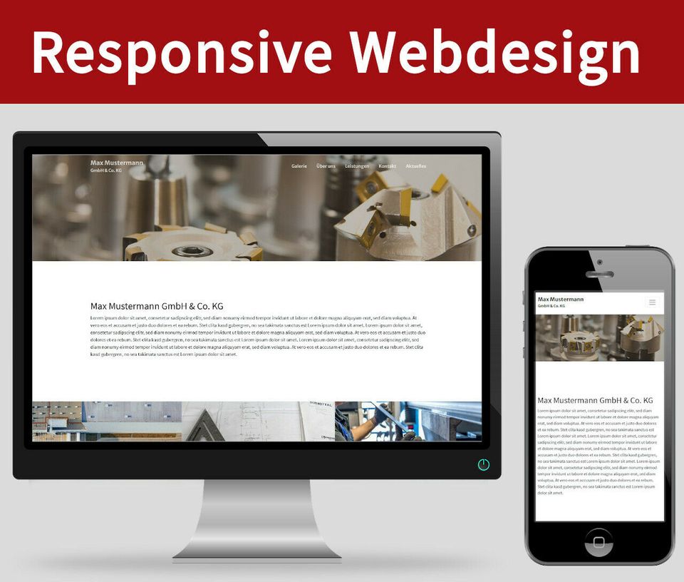 Homepage / Webseite im onePage Design in Hamburg