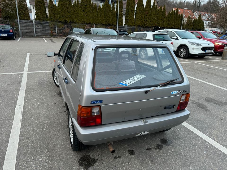 Fiat Uno 75 i.e. Bj. 1989 MK1 silbergrau kein Rost erste Hand in Kirchheim unter Teck