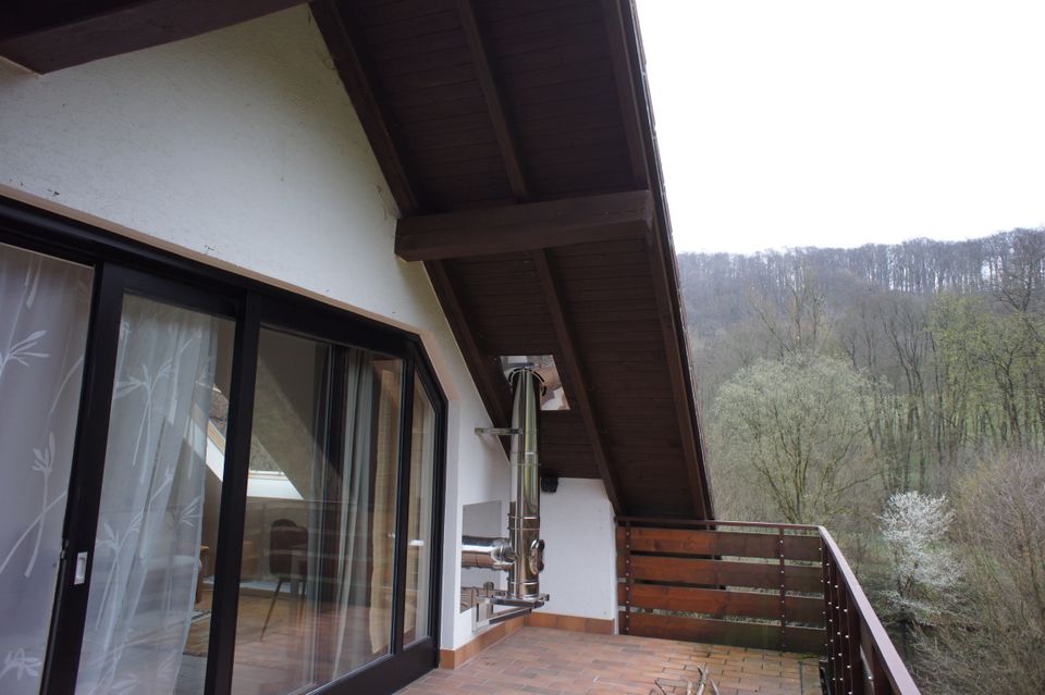 Dachwohnung mit Kaminofen und schöner Aussicht an Wald/ Stausee in Bad Lauterberg im Harz