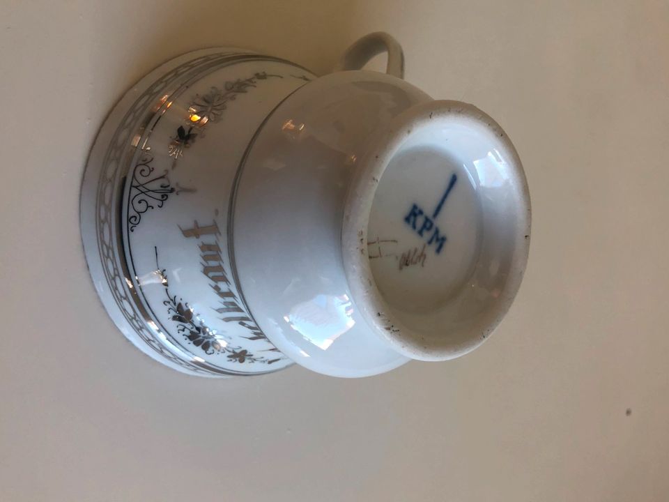 Vintage Tasse. KPM. Ende des 19. Jahrhunderts. Höhe - 9,5 cm. in Hannover