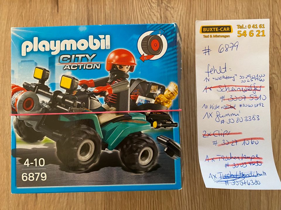 Playmobil 6879 City Action Ganoven-Quad mit Seilwinde mit OVP in Beckdorf