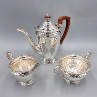 Kaffeeservice Sterling Silber 925 Barker Brothers 1932 antik rar Sachsen - Stolpen Vorschau