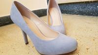 Graceland Pumps grau/silber samt Bayern - Nittenau Vorschau