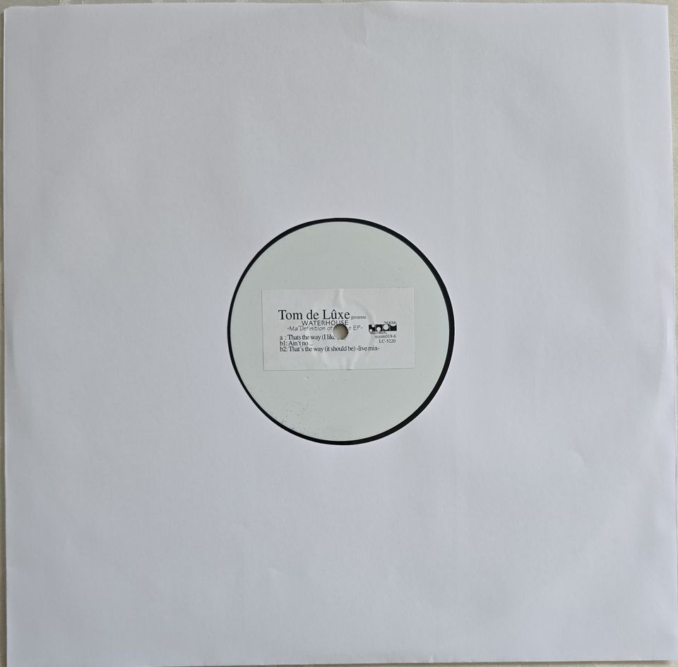 12" Vinyl Trance: Tom De Lûxe, Definition Of House E.P., Noom 19 in Oberhausen