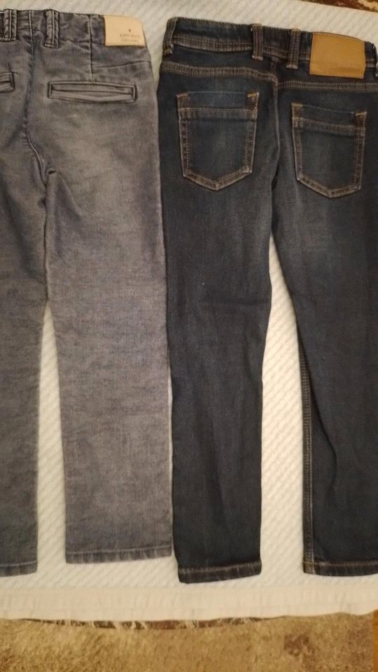 2 Jeans/Hosen slim/skinny Gr. 110/116 (Kanz/Palomino) in Eime