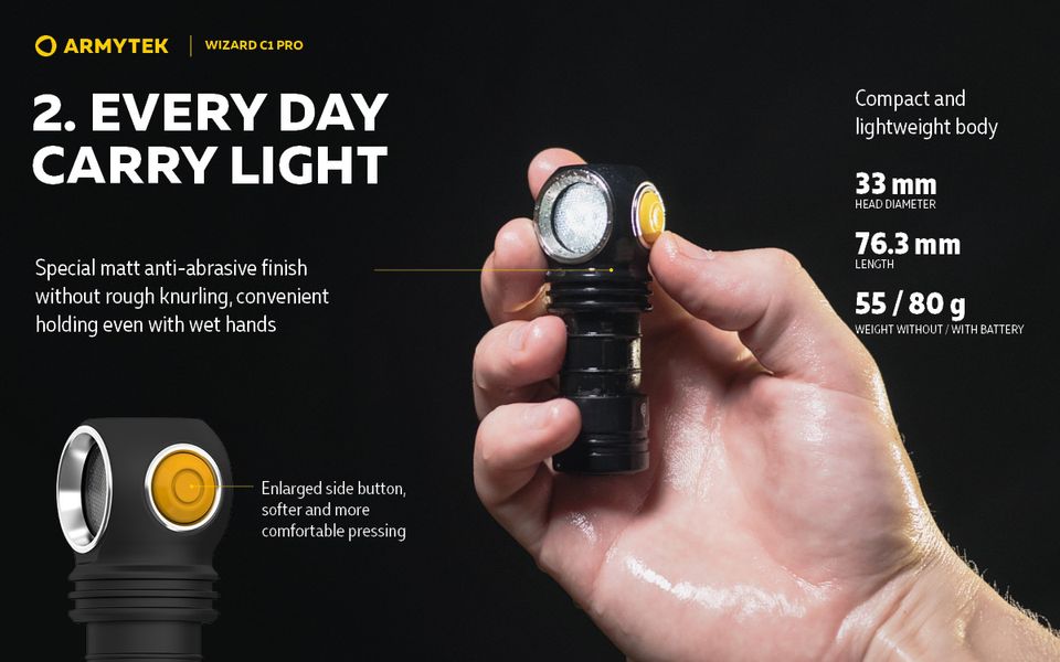 Armytek Wizard C1 Pro USB Magnet - LED Taschenlampe NEU - OVP in Königswinter