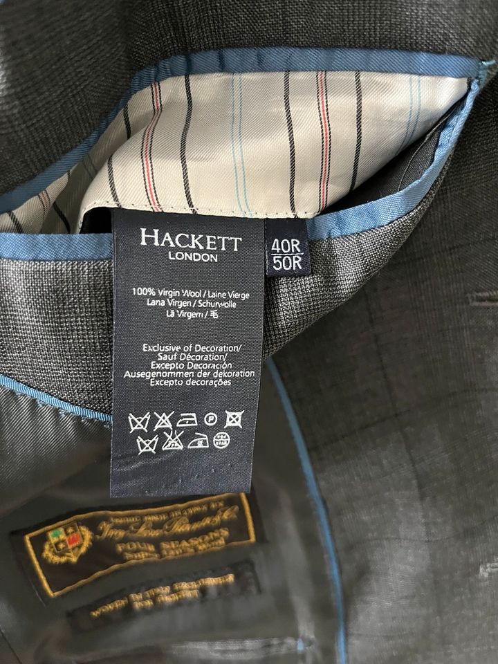 Hackett Anzug -wie neu - Klassik Dunkelgrau mit abgestuften Karo in Hamburg