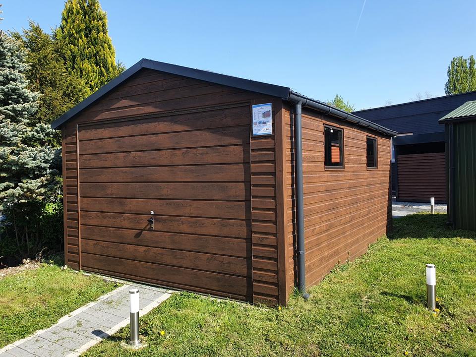 Gartenhaus metall Garage Geräteschuppen Fertiggarage Holzoptik in Dortmund