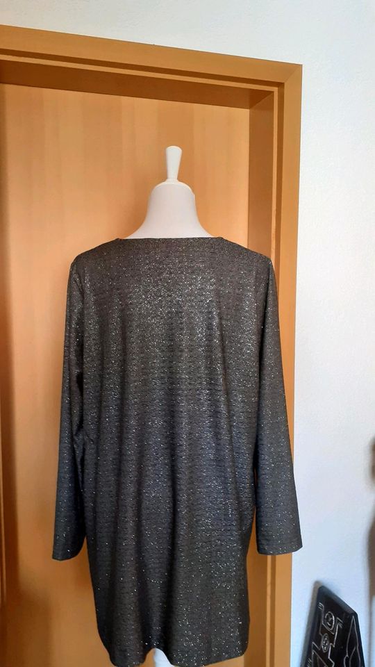 Ulla Popken❤Shirt 46/48 sehr festlich/edel braun Glitzer wNeu❤ in Kölleda